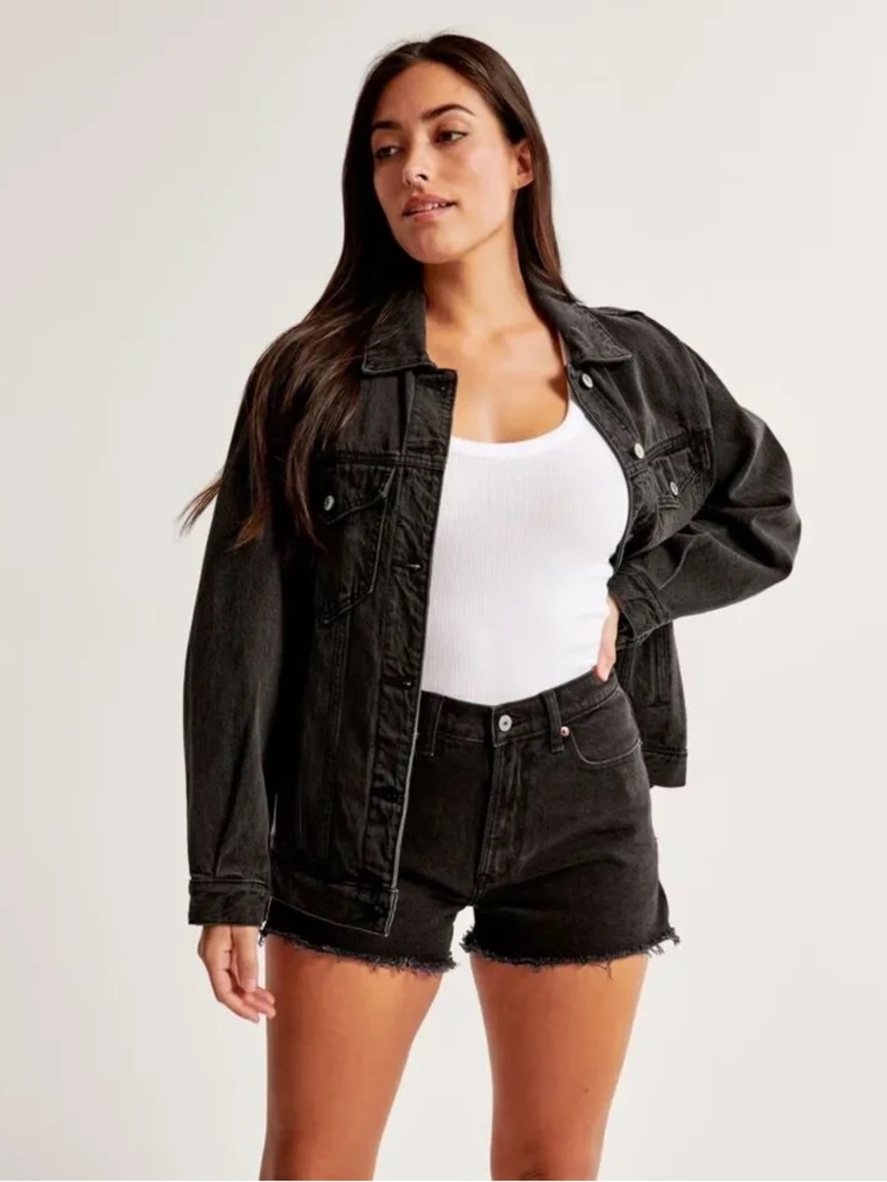 Abercrombie & Fitch Curve Love High Rise Mom Short 32 NWOT